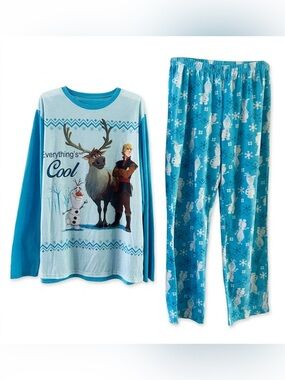 Disney Frozen II "Everything's Cool" Men's Pajama Set - Size Medium